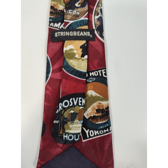 Neck Ties ( Lot Of 6) Silk Polyester Flag Looney Tunes Rhinos Wildlife Hawaiian - Picture 11 of 13